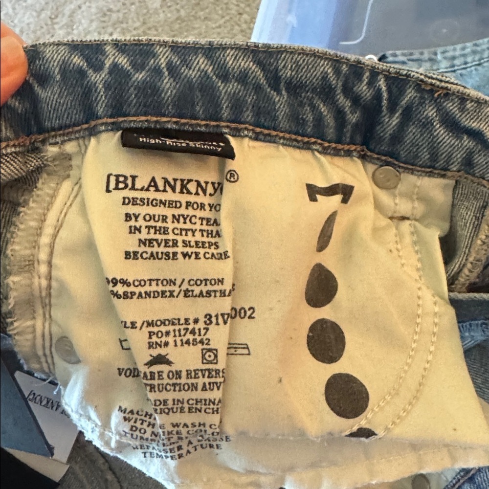 BlankNYC The Great Jones High Rise Jeans Denim NWT Size 29 - Picture 6 of 6